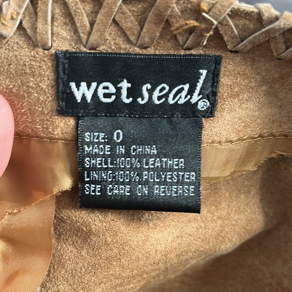 Vintage Wetseal Y2k all leather mini skirt - Picture 3 of 6